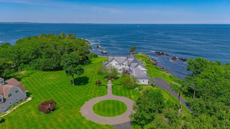 An exterior view of 55 Zeb Cove Road, Cape Elizabeth.